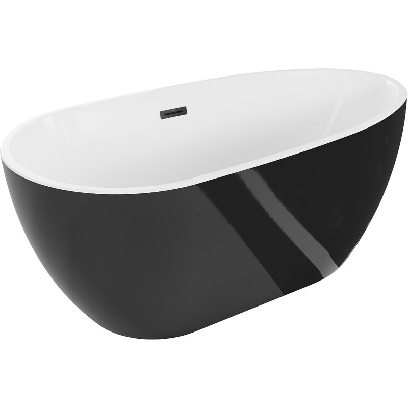 Wanna wolnostojąca Mexen Eos biały czarny 150 x 75 cm 1 szt.