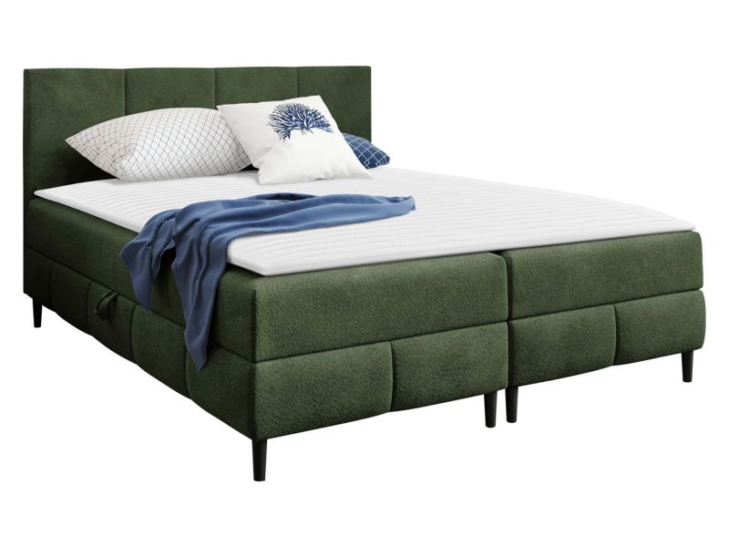 Łóżko kontynentalne MIRJAN 24 Box Best 2 160x200 zielony 1 szt.