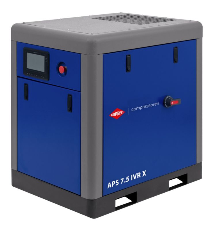 Kompresor śrubowy Airpress APS 7.5 IVR X 10 bar 7.5 KM/5.5 kW 170-760 l/min 1 szt.