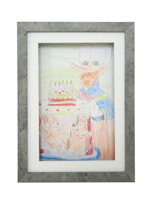 Ramka Frames Factory na rysunki A4 21x29.7 cm beton 1 szt.