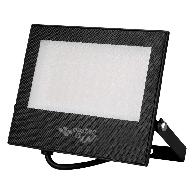 Naświetlacz LED MasterLED Tiga 50W IP65 zimna biel 6500K lampa halogen czarny 1 szt.