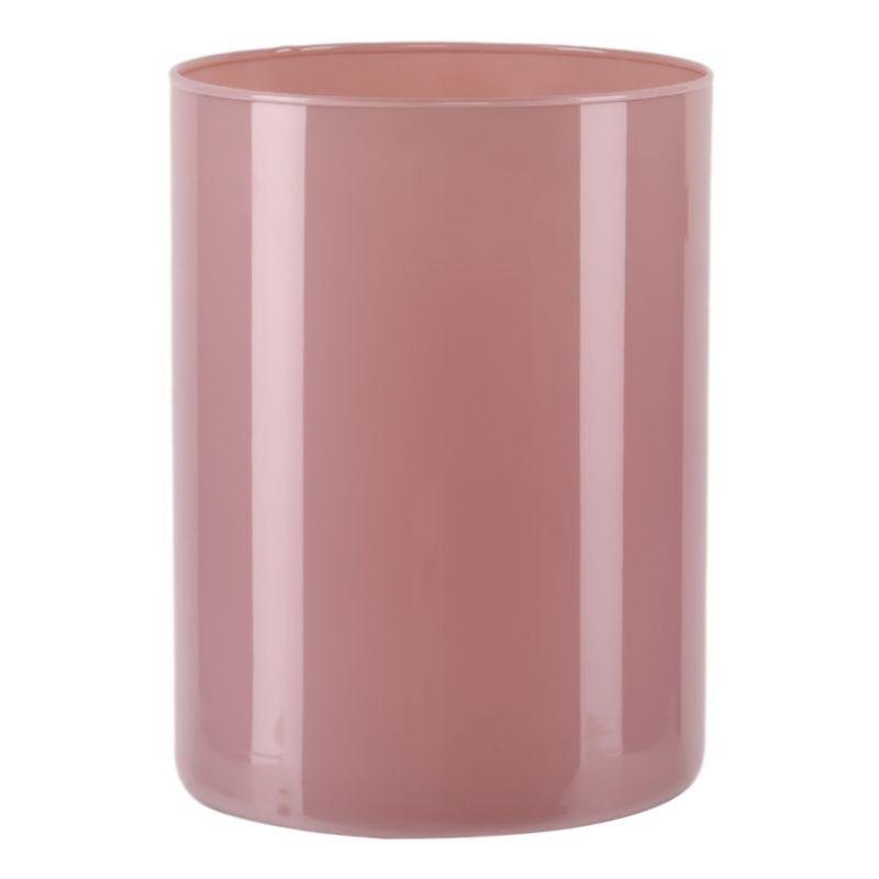 Wazon Direct Home and Garden cylinder szkło pudrowy róż