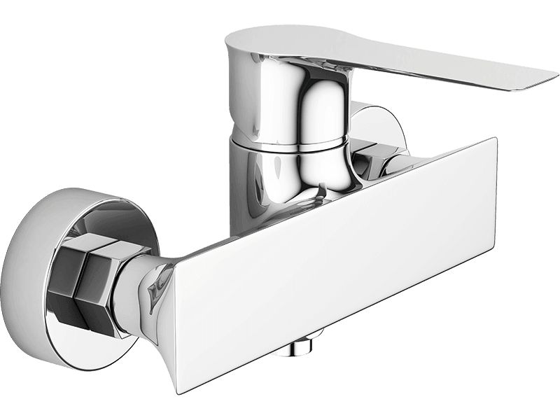 Bateria Natryskowa Laveo Ścienna Raila Szeroki Zasięg Chrom 1 szt.