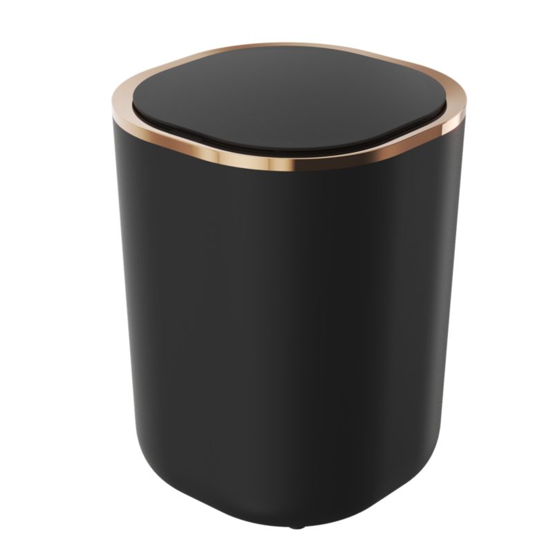 Kosz Na Śmieci Bezdotykowy Granitan Czarno Rose Gold Automatyczny Czujnik Ruchu 12L 1 szt.