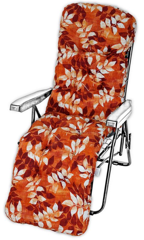 Poduszka na leżak z podnóżkiem AMPO gruba bordowy czerwony 1 szt.