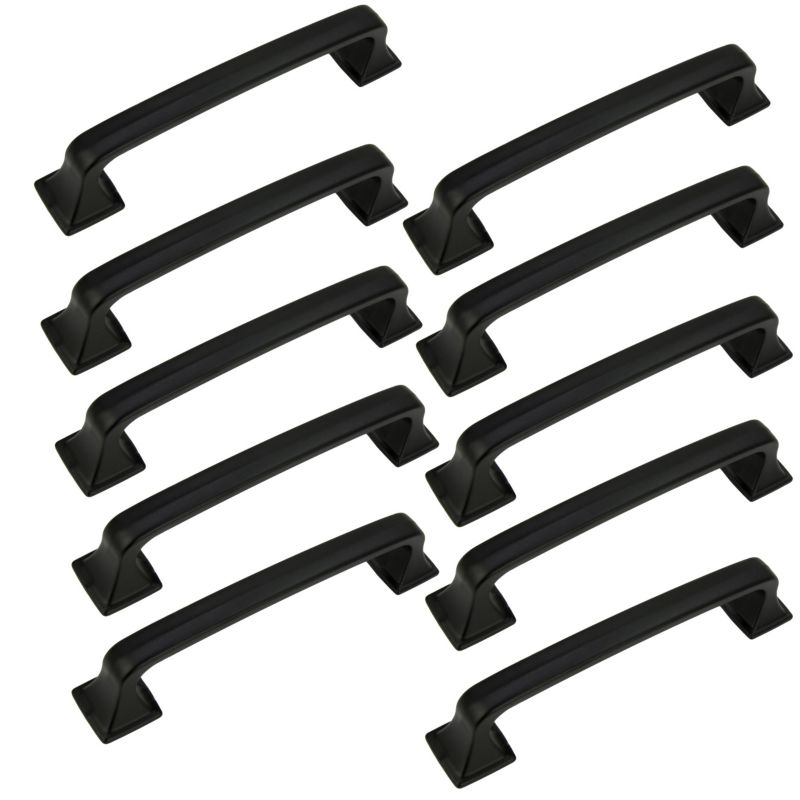 10 x Uchwyt meblowy B&B czarny 96 mm metalowy 10 szt