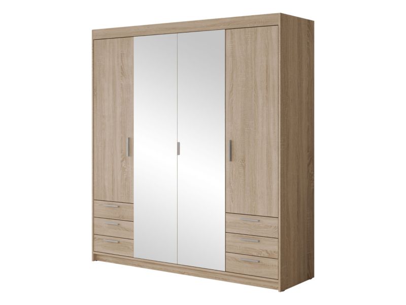 Szafa MIRJAN 24 z lustrem Elena 4D6S dąb lefkas 1 szt.