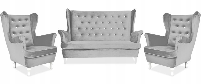 Zestaw wypoczynkowy uszak do salonu sofa fotele Family Meble Diana 1szt