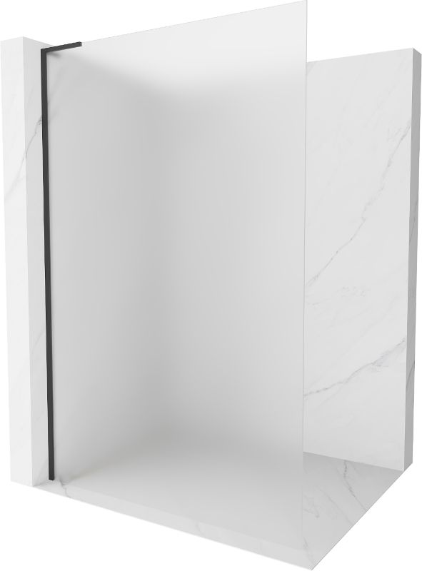 Ścianka prysznicowa Mexen Kioto L czarna 100x200 cm 800-100-103-70-30 1 szt.