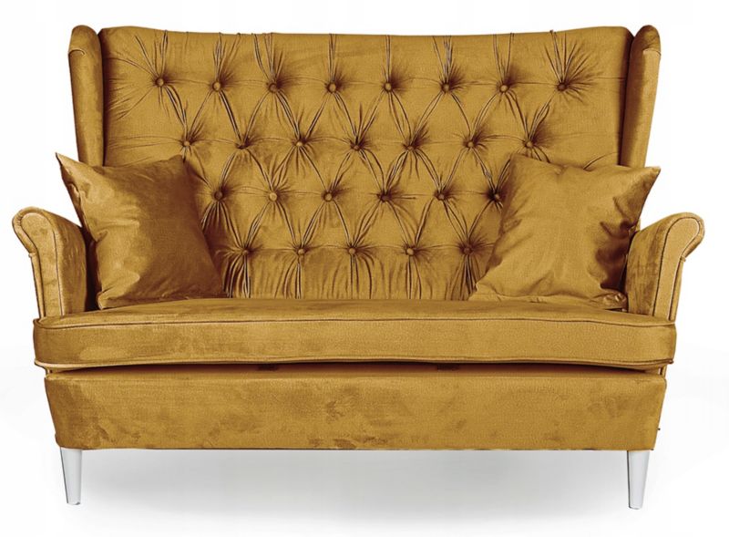 Sofa kanapa uszak do salonu nierozkładana Family Meble Gaja musztardowy 1szt