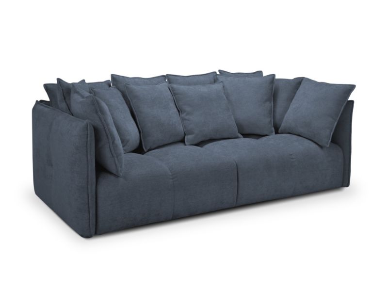 Sofa 3-osobowa LaMiaSofa FABRO z tkaniny szenilowej 250x125 cm jeans 1 szt.