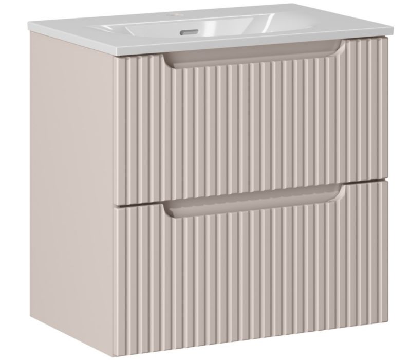 Szafka pod Umywalkę łazienkowa 60 cm Wisząca z Umywalką SKY3 Nova Kaszmir Kaszmirowa Szuflady Furnidea 1 szt.