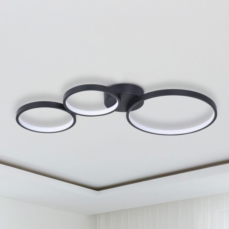 Lampa Sanico Goldlux FLAMENCO LED sufitowa 33W 4000K czarna IP20 - 1 szt.