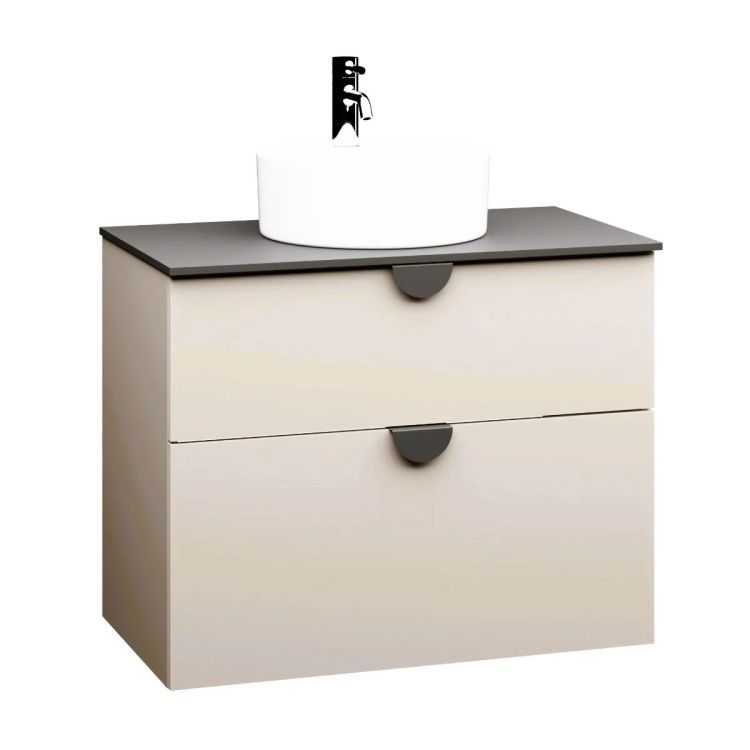 Szafka pod umywalkę KROFAM COCO 80 cm kaszmir półmat 1 szt.