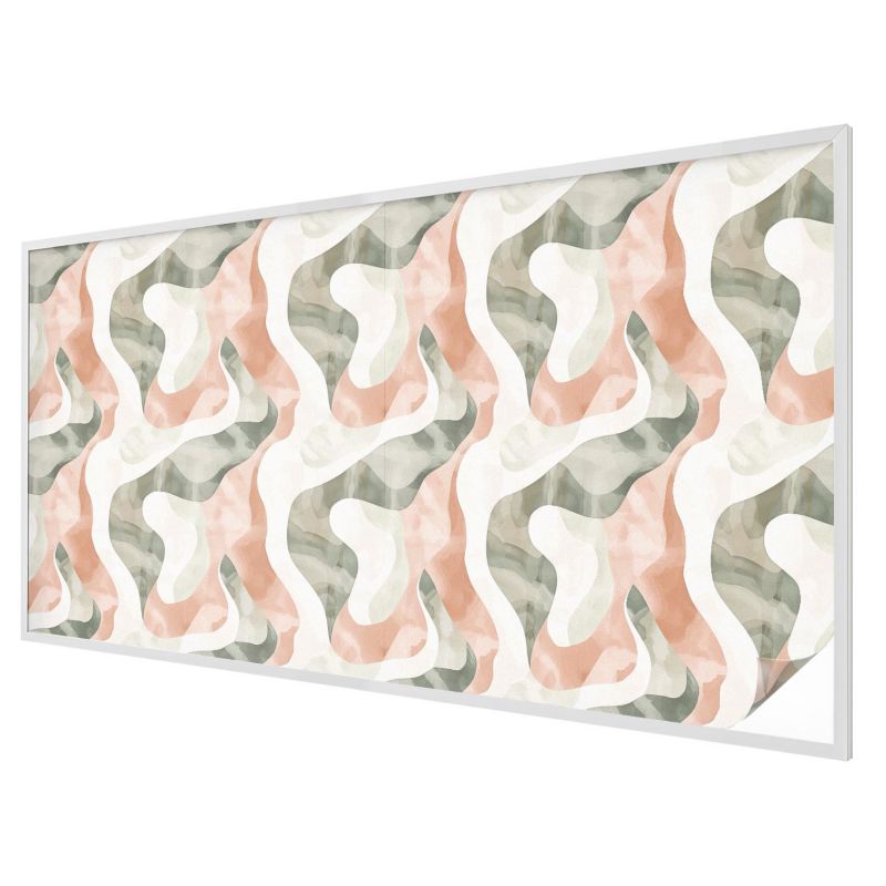 Folia Mleczna na Okno Wallfluent 200x100 cm Skutecznie Chroni Prywatność Abstrakcyjny ornament falisty 1 rol.