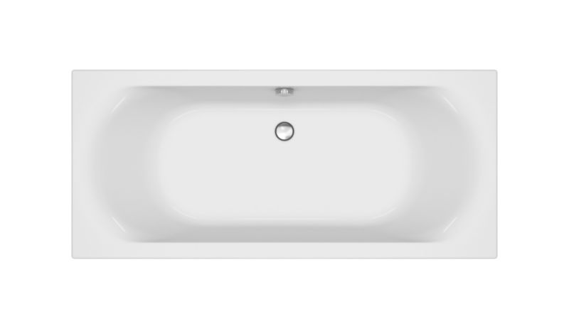 Wanna prostokątna City Cersanit 180x80 cm biała akrylowa 230l 1 szt.