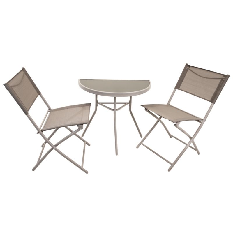 Meble na Balkon Ogród Taras Komplet STÓŁ 2 KRZESŁA zestaw ogrodowe