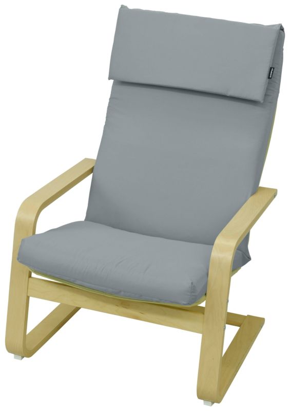 Poduszka na fotel Ikea Poang Pello AMPO wygodna jasny szary 1 szt.