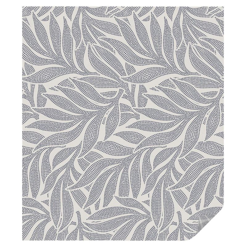 Naklejka Witrażowa Tulup 100x116 cm Folia na Szkło Elegancki wzór z liści w kropki 1 rol.