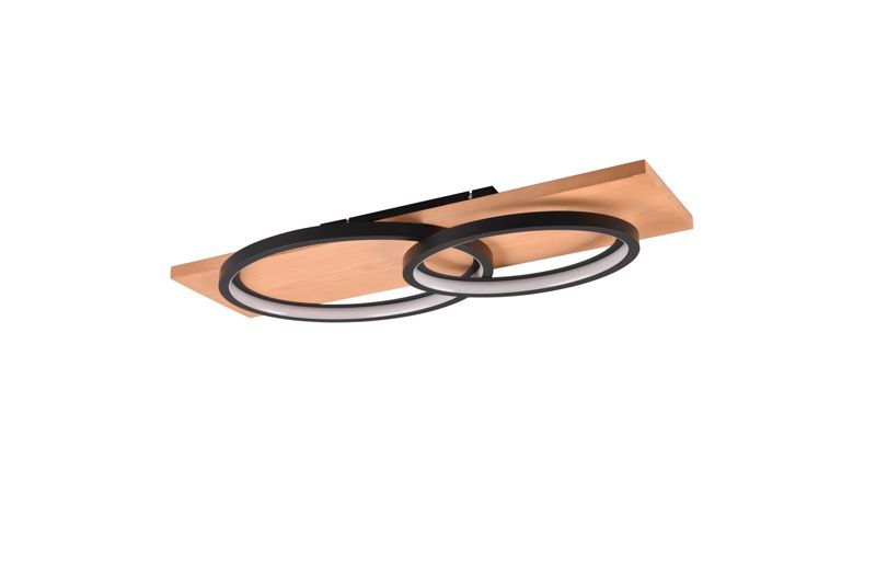 Lampa sufitowa wisząca Trio Barca 2148 czarna ring wbudowany LED 30W 1 szt.