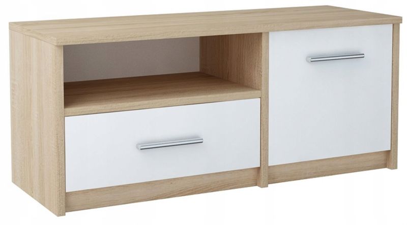 Szafka rtv Matkam stolik bodo 1D1S ufc biały-sonoma 1 szt.