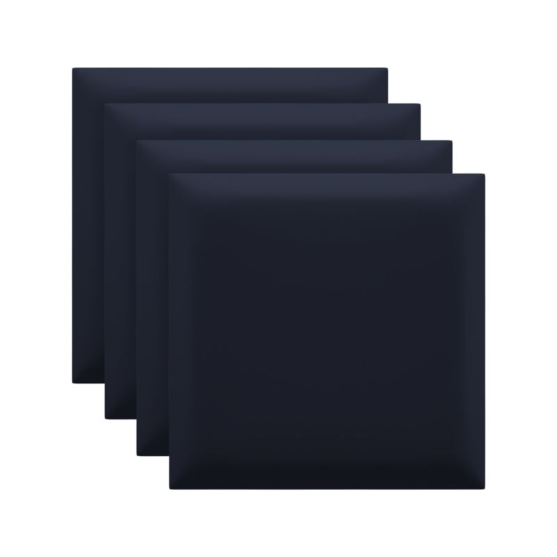 Panel ścienny tapicerowany Marbet Design SOFTLINE 30x30 cm RIVIERA79 granatowy 4 szt.