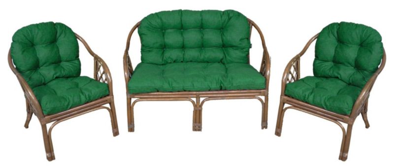 Poduszki na meble rattanowe AMPO komplet zielony 1 kpl.