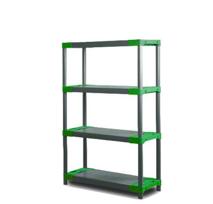Regał plastikowy MODO24 zielony wzmocniony 138x100x46 cm 97% recykling eco 1 szt.