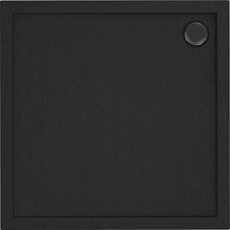 Brodzik akrylowy Schedpol Atla kwadratowy 90 x 90 x 4,5 cm czarny