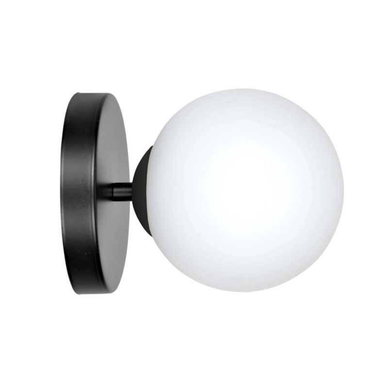 Kinkiet ścienny Emibig Halldor czarno-biały 1 x E14 x 10W IP20 wym: 15 x 15 cm - 1 szt.