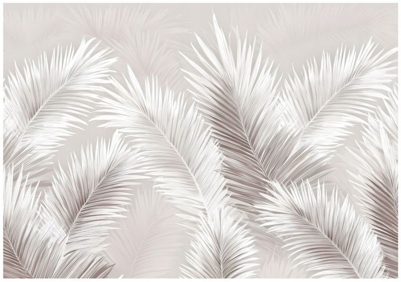 Fototapeta WALLARENA Do Sypialni Salonu Na Flizelinie Liście Pióra Beton Różowy 250x175 cm 16076VX5 1 szt.