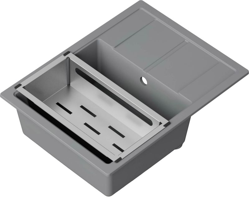 Zlewozmywak granitowy Horizon 1-komorowy z ociekaczem titan