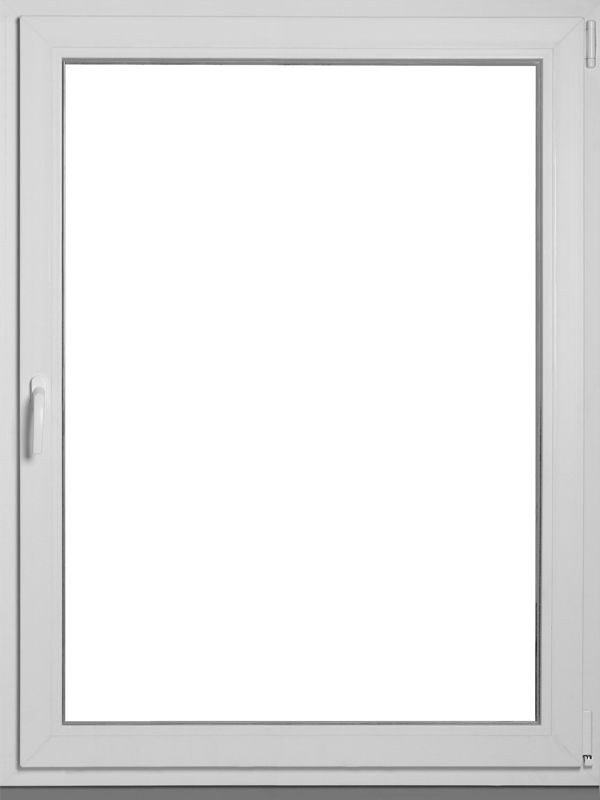 Okno PCV rozwierno-uchylne dwuszybowe 865 x 1135 mm prawe antracyt