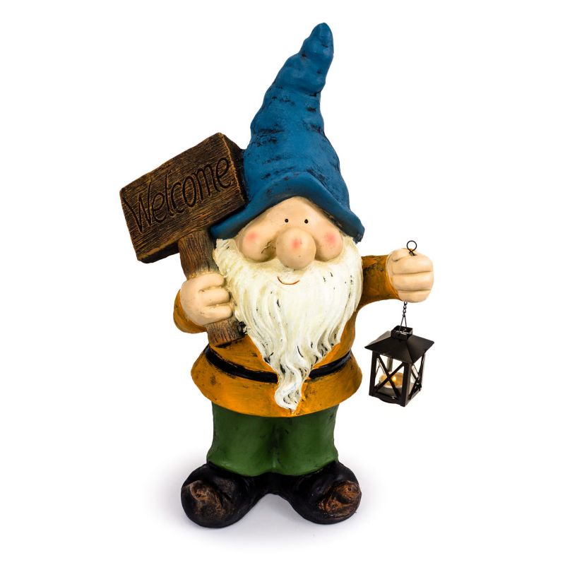 Krasnal ogrodowy, S&Garden, ,Welcome z latarnią 68,2 cm,, 1 szt.