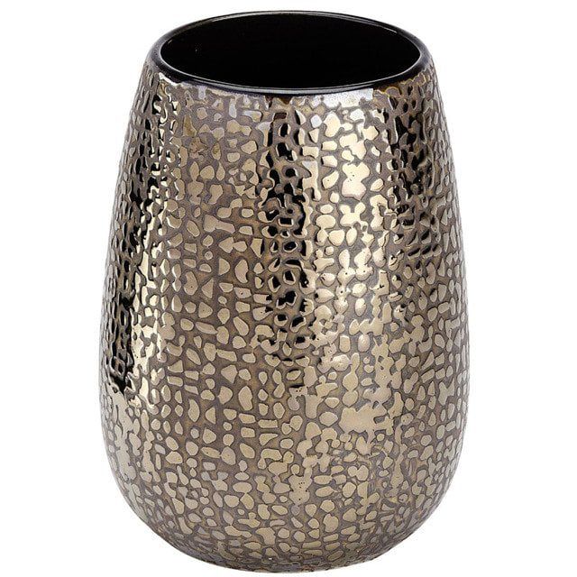 Kubek na szczoteczki Wenko Marrakesh brązowy ceramika kryształki 1 szt.