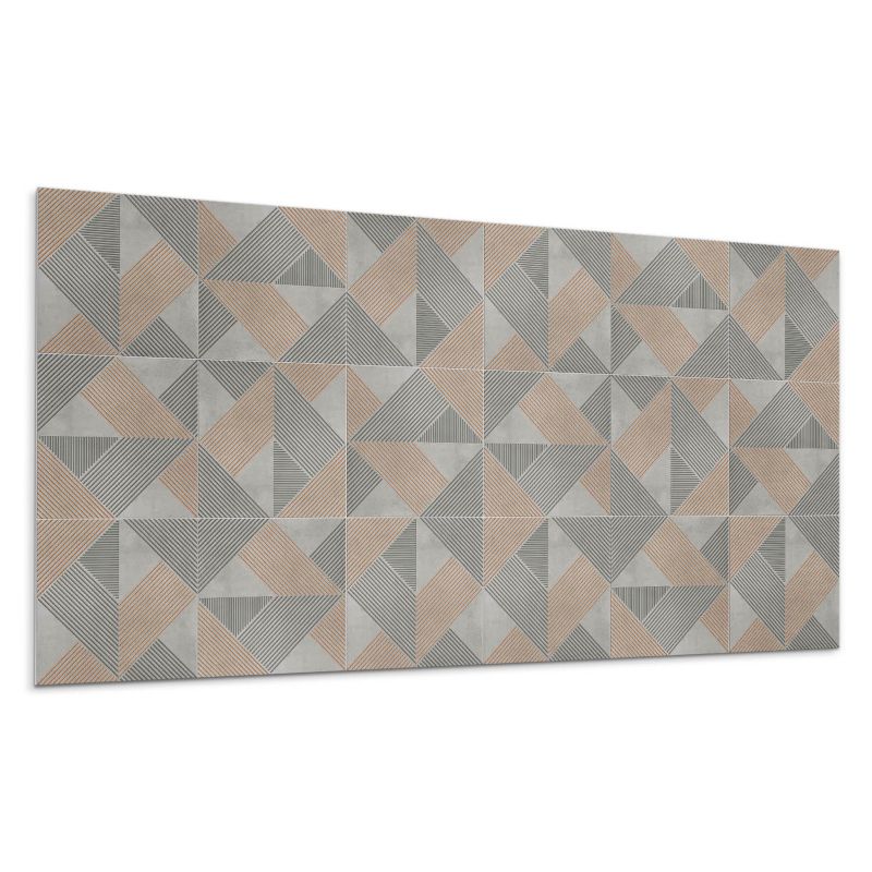 Kafelki samoprzylepne Wallfluent 40x20 cm Wzór kształtów trójkątnych 10 szt.