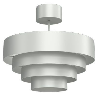 Lampa sufitowa wisząca Luminex Rings 3932 jasnoszara ring 1xE27 x 15W 1 szt.