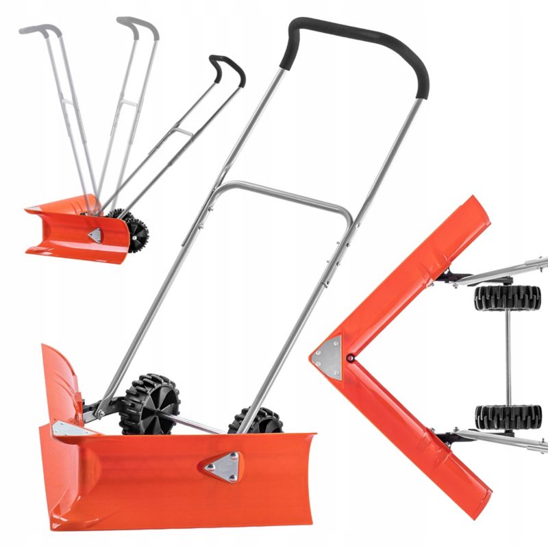 Pług Do Śniegu KADAX Odśnieżarka Łopata Zgarniacz Na Kołach mocna 77cm 1szt.