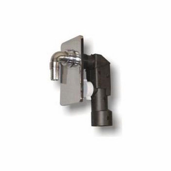 Syfon do pralki podtynkowy chrom