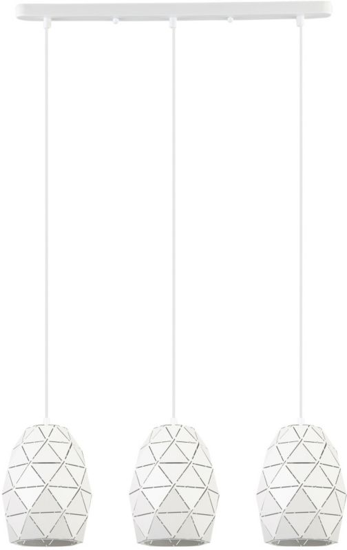 Lampa wisząca Harley 3 x 60 W E27 biała