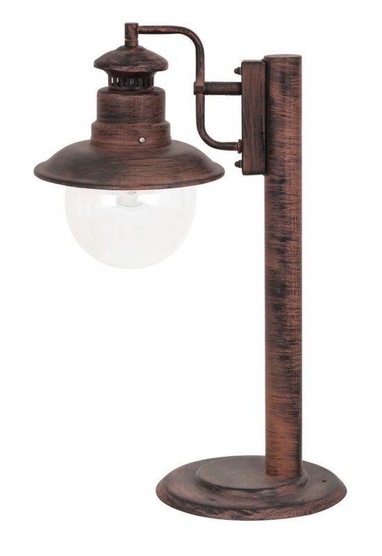 Lampa ogrodowa stojąca Rabalux Odessa brąz antyczny-przezroczysty 1 x E27 x IP44 wym: 53,5 x 33 x 22 cm - 1 szt.