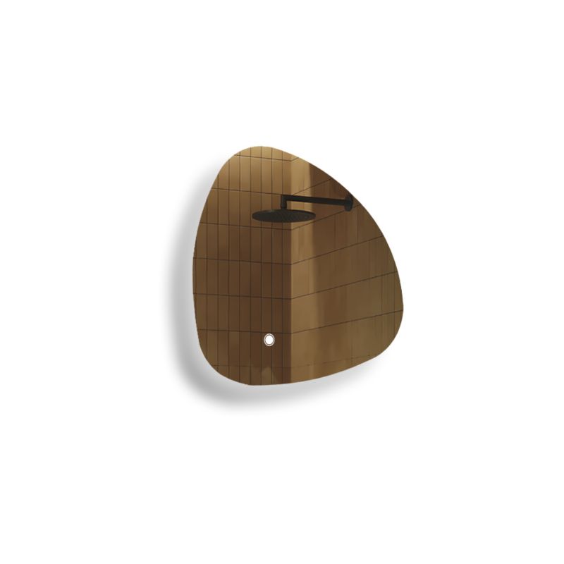 Lustro łazienkowe Artforma 54x54cm nieregularne LED Dual włącznik EGG221 1szt.