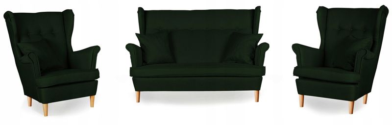 Zestaw wypoczynkowy uszak do salonu sofa fotele Family Meble ARI 1szt