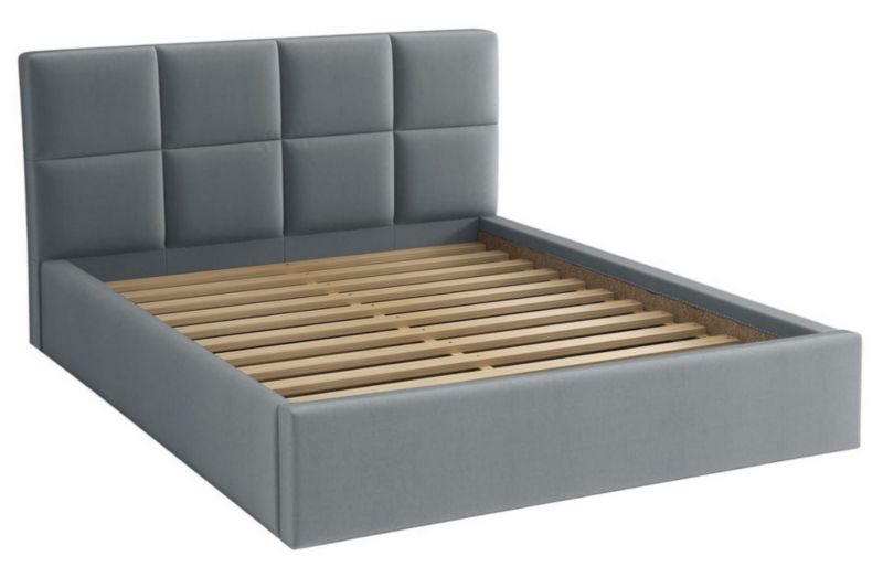 Łóżko do sypialni 160x200 Bonni Alaska Szare 1 szt.