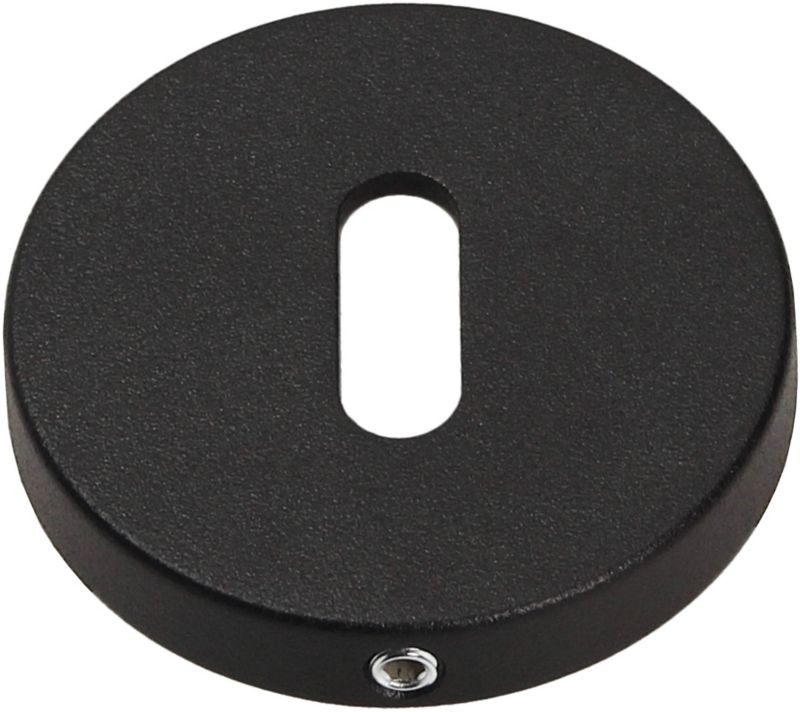 Szyld drzwiowy Gamet Organic dolny na klucz czarny mat struktura