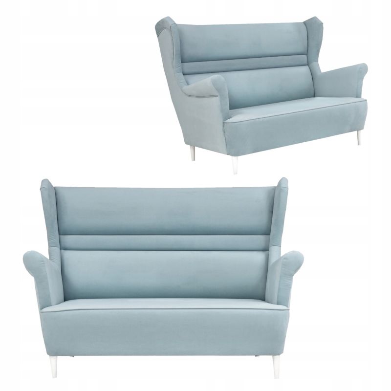 Sofa uszak do salonu nierozkładana Family Meble Zoja niebieska 1szt