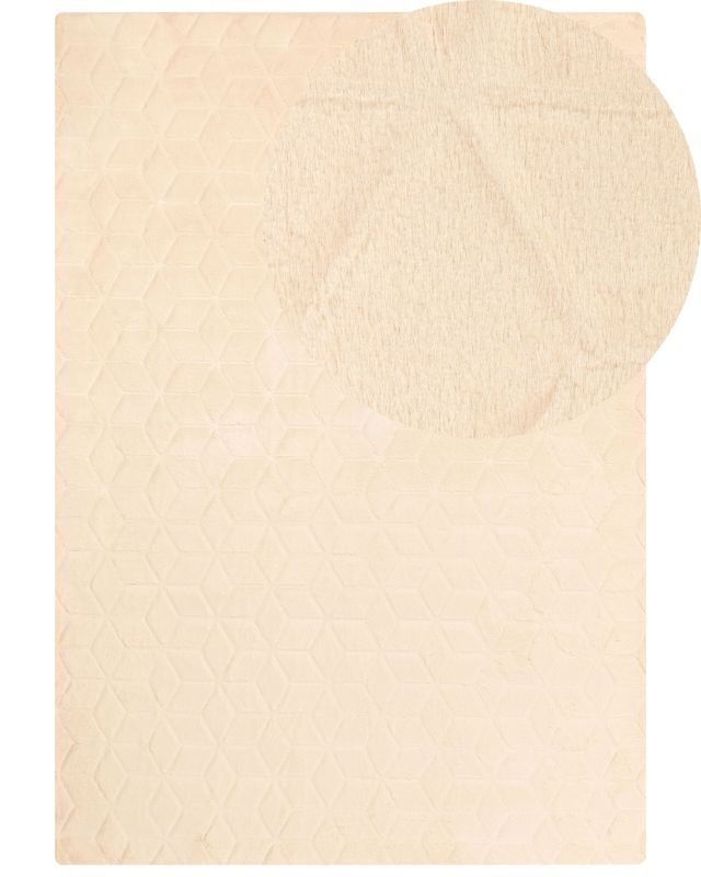 Dywan sztuczne futro królika 160 x 230 cm beżowy Thatta 1 szt.