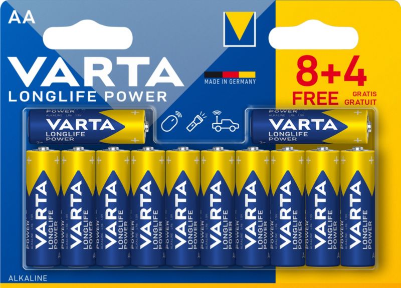Baterie VARTA Longlife Power AA 8+4 szt.