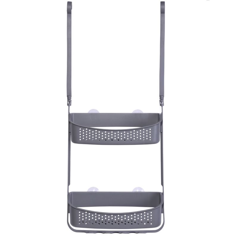 Półka WIKI Yoka Home pod prysznic koszyk łazienkowy wiszący organizer szary - 1 szt.