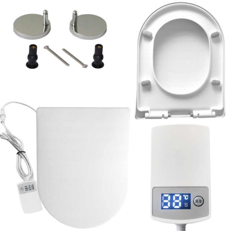 Deska sedesowa podgrzewana Estiva Fast New Warm U 36x47 cm wolnoopadająca biała 1 szt